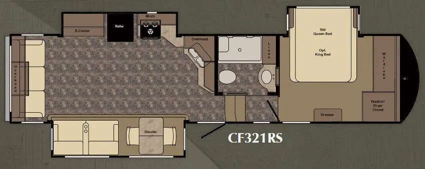 CrossRoads Cruiser Touring Edition CF321RS floor plan