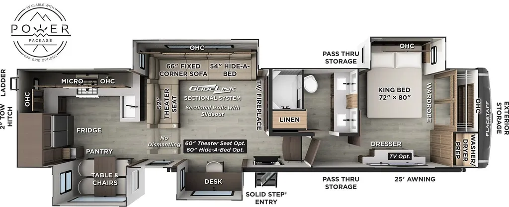 2027 Forest River Flagstaff Classic 404CRK floor plan