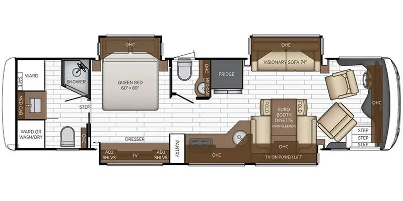 Newmar New Aire 3547 floor plan