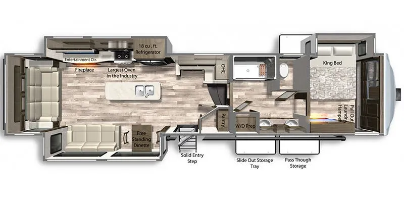 2022 Dutchmen Yukon 400RL floor plan