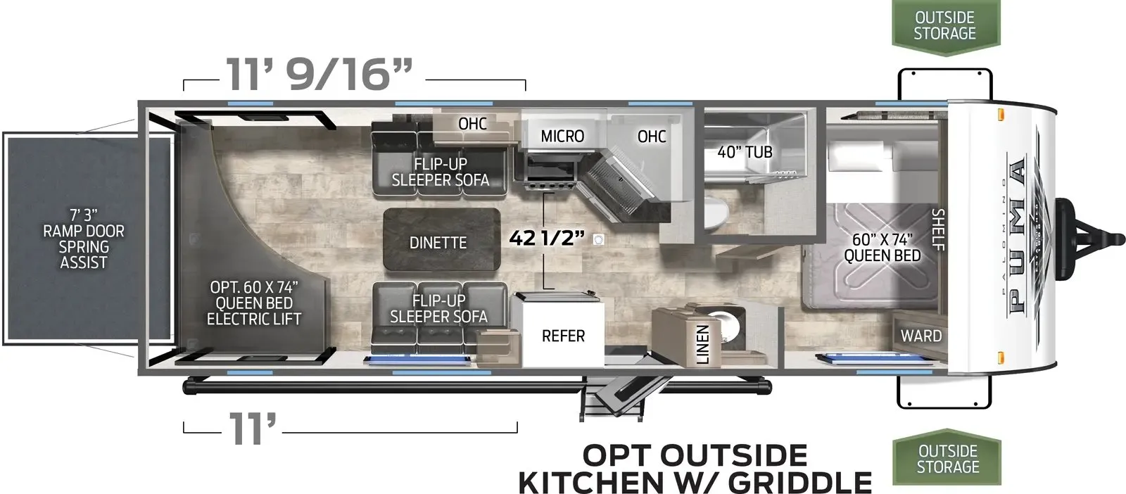 Palomino Puma 25TH floor plan