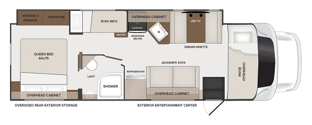 2026 Holiday Rambler Incline 31W floor plan