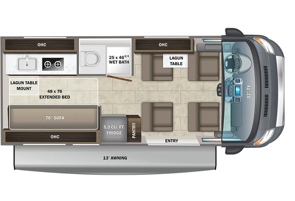 2023 Entegra Coach Ethos 20A floor plan