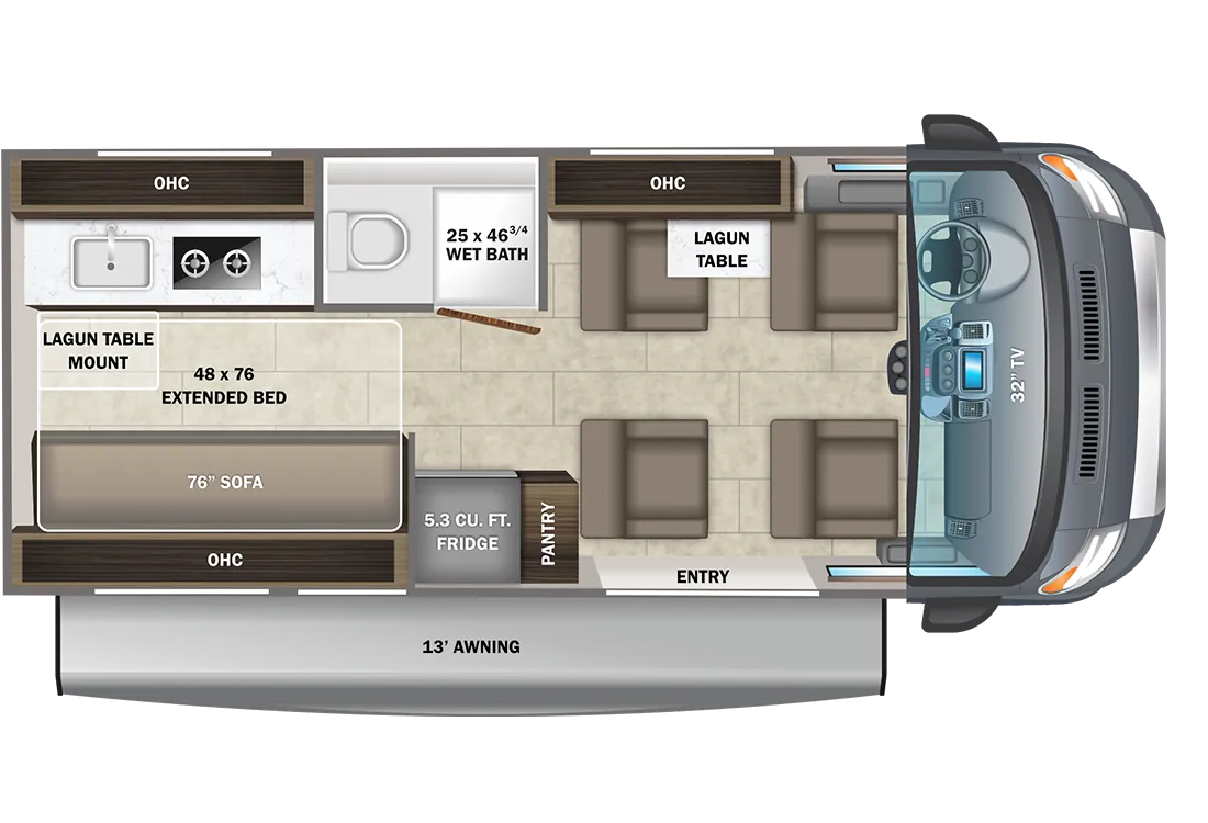 2023 Entegra Coach Ethos 20A - Floor plan