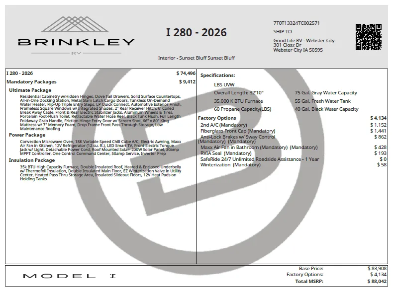 2026 Brinkley Model I 280 - Photo 3