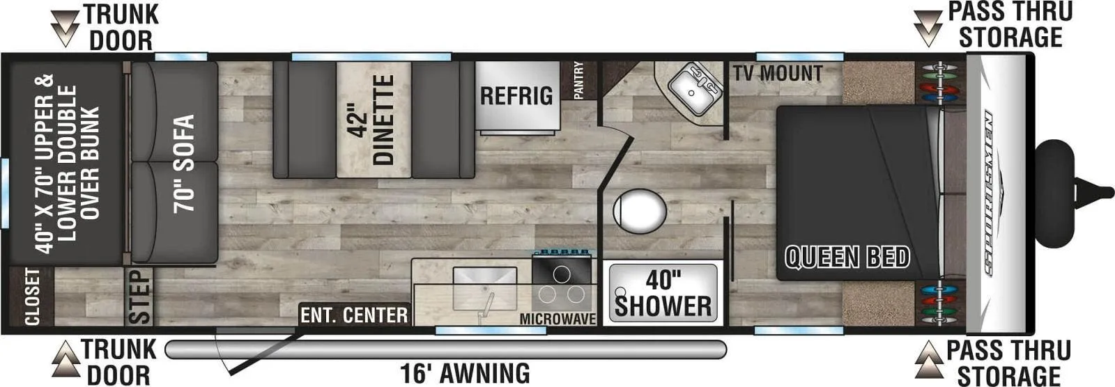 K-Z Sportsmen SE 270BHSE floor plan