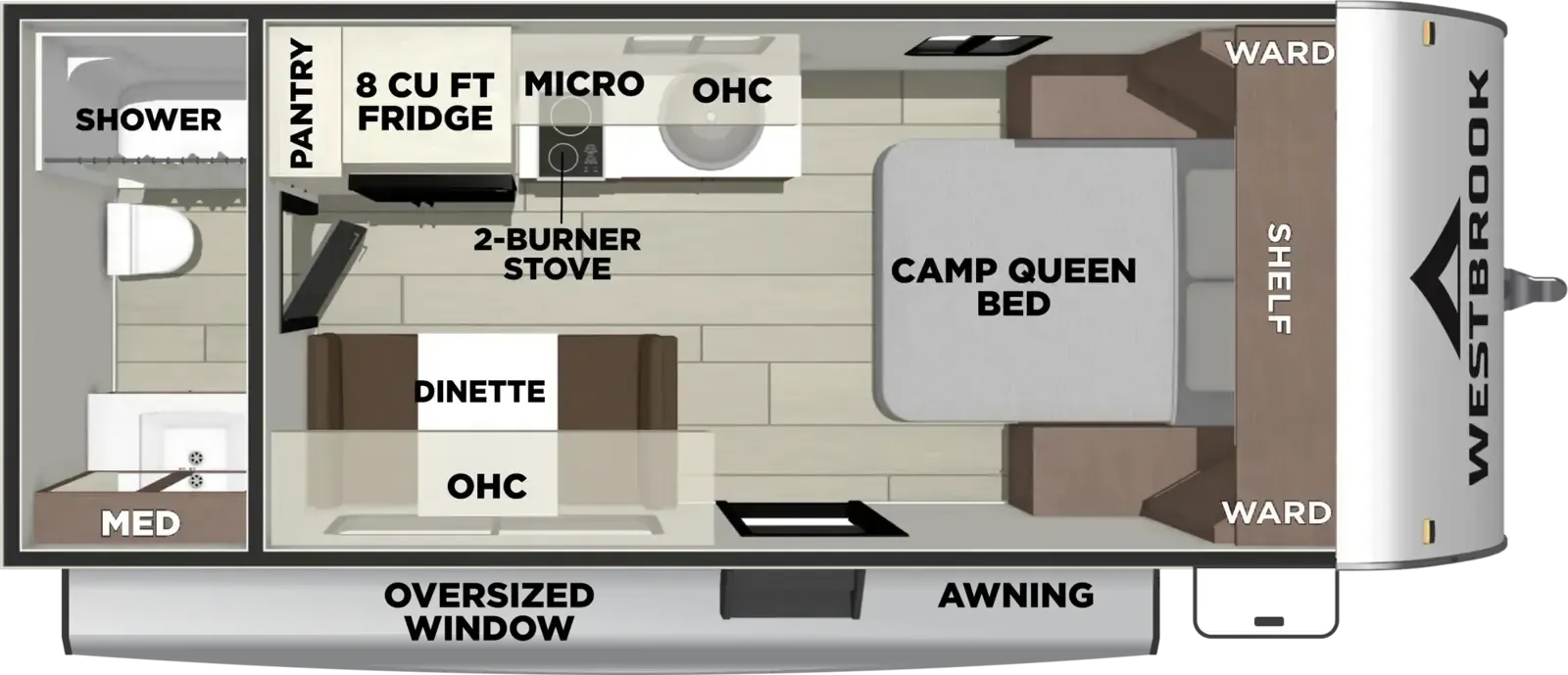 Forest River Westbrook 16RBCC floor plan