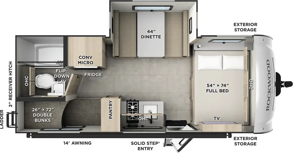 2026 Forest River GEO PRO G20BH floor plan