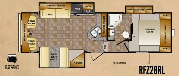 CrossRoads Rezerve RFZ28RL floor plan