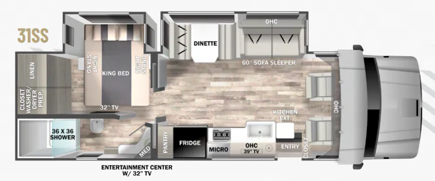 2024 Dynamax Corp Europa 31SS - Floor plan