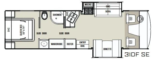 Coachmen Mirada Silver Edition 31DF floor plan