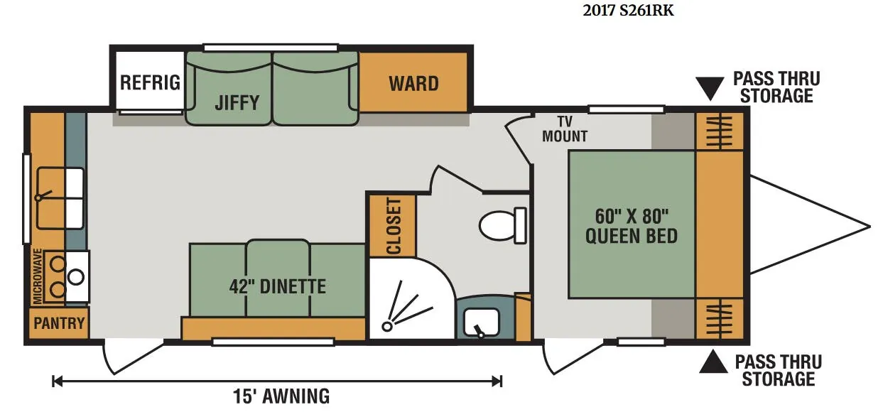 K-Z Spree S261RK floor plan