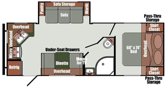 Gulf Stream Gulf Breeze Signature 25RKS floor plan
