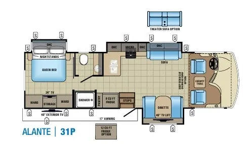 Jayco Alante 31P floor plan