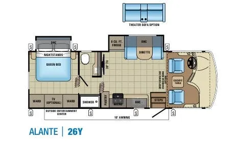 Jayco Alante 26Y floor plan