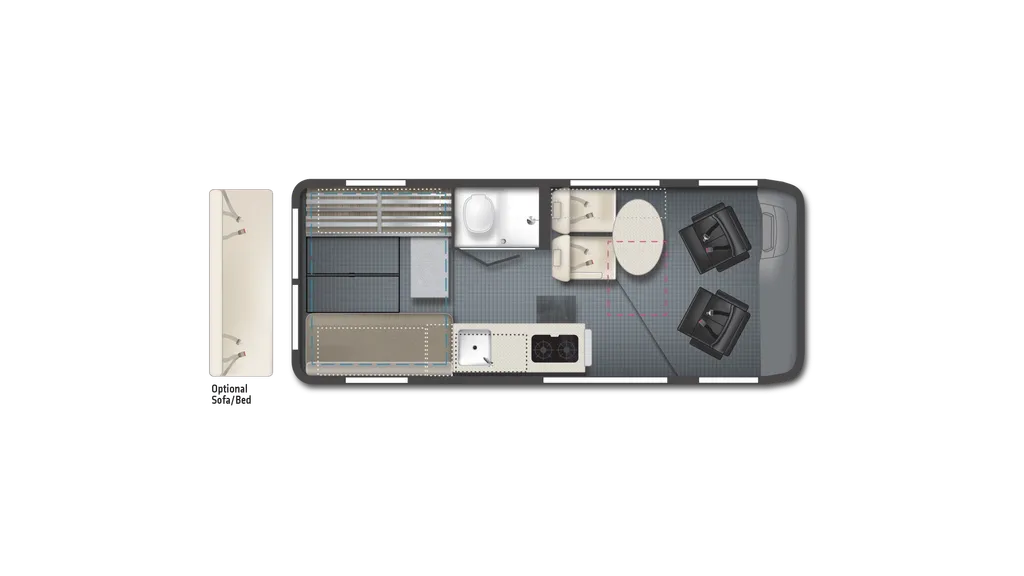 2024 Winnebago Solis 59P floor plan