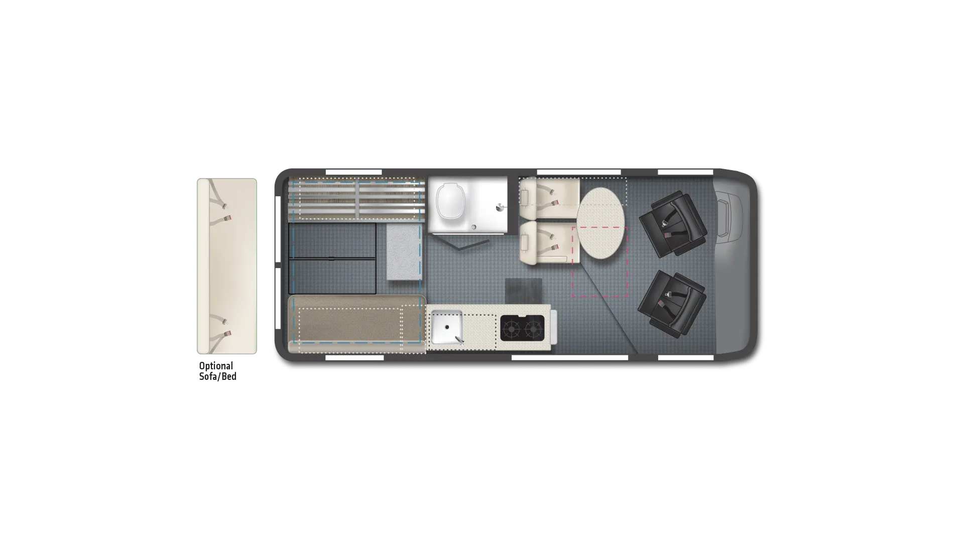 2024 Winnebago Solis 59P - Floor plan