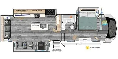 Heartland Big Country 3200RLK floor plan