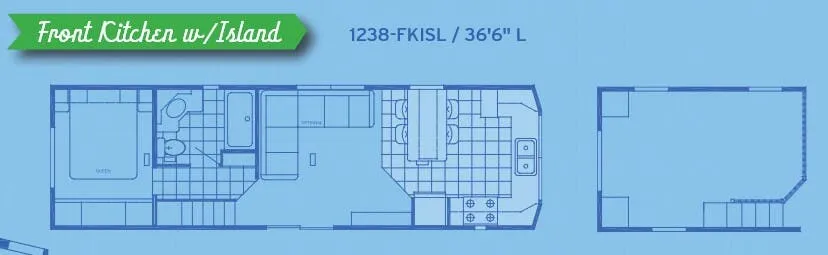Canterbury RV Parkvue 1238-FKISL floor plan