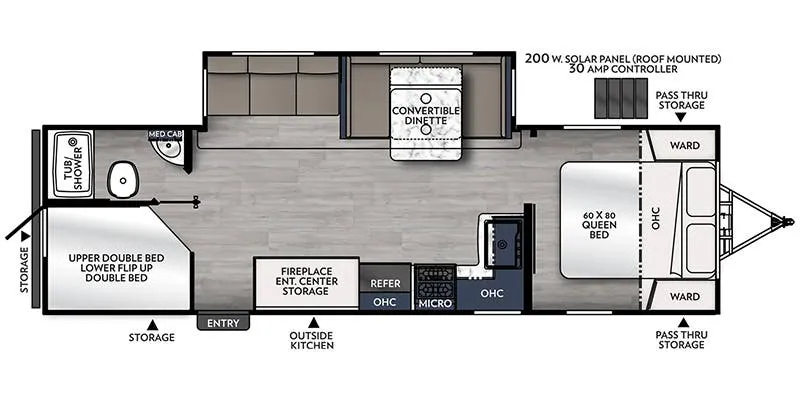Coachmen Apex Ultra-Lite 284BHSS floor plan