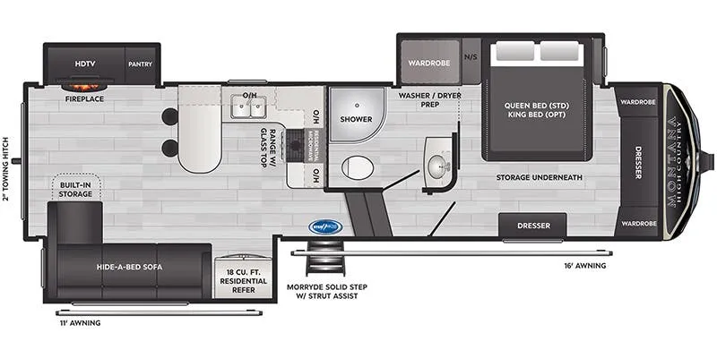 2021 Keystone Montana High Country 281CK floor plan