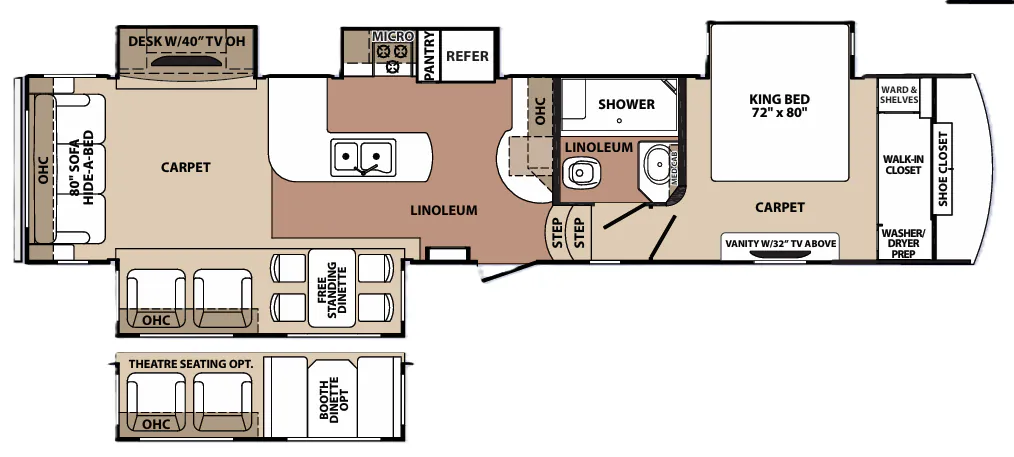 Forest River Blue Ridge 3600RS floor plan