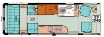Sportsmobile Express 154S floor plan