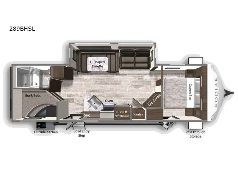 2021 Dutchmen Kodiak Ultra-Lite 289BHSL - Floor plan