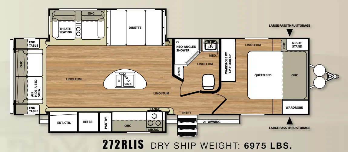 Forest River Salem Hemisphere Lite 272RLIS floor plan