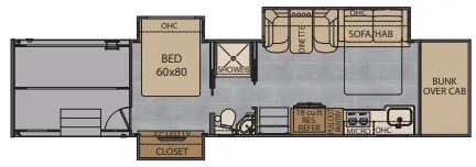 Renegade RV Classic 2509 floor plan