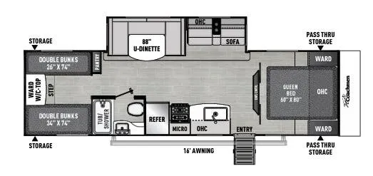 Coachmen Freedom Express Select 29SE floor plan
