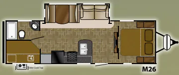 Heartland Mallard M26 floor plan