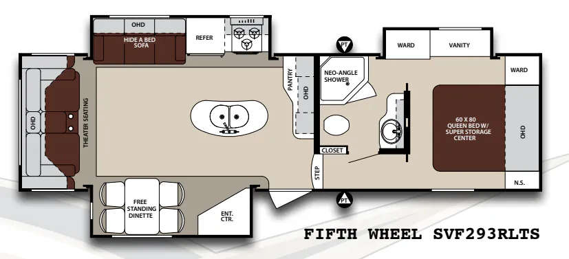 Forest River Surveyor SVF293RLTS floor plan
