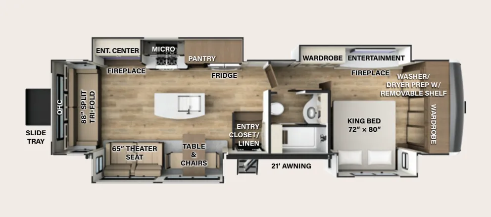 Forest River Flagstaff Elite Estate F399RL floor plan
