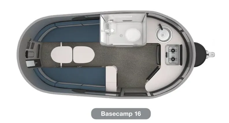 Airstream Basecamp X 16X floor plan