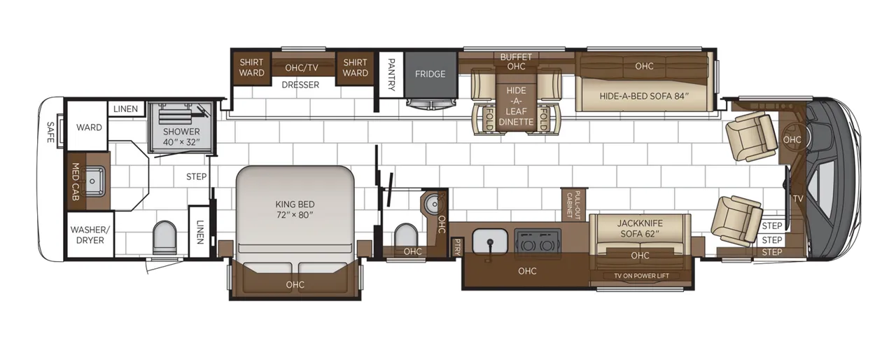 Newmar Mountain Aire 4118 floor plan