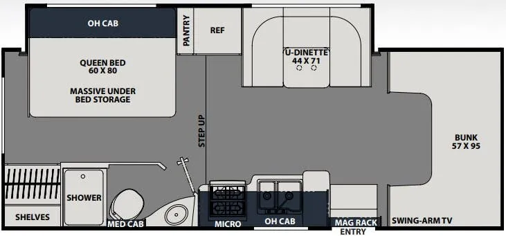 Coachmen Leprechaun 230FS floor plan