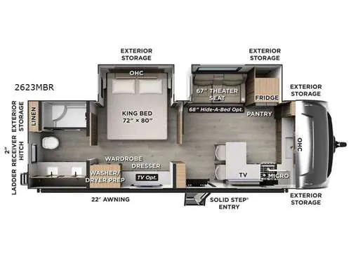 2027 Forest River RV Rockwood Ultra Lite 2623MBR - Photo 3