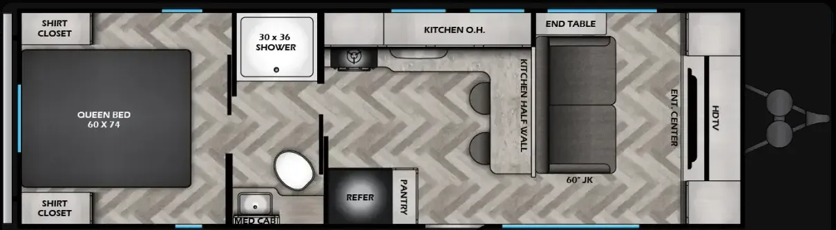 CrossRoads Zinger 259FL floor plan