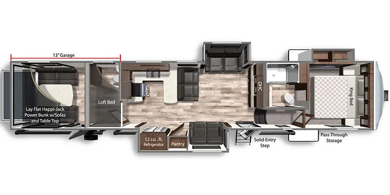 Dutchmen Voltage Triton 4191 floor plan