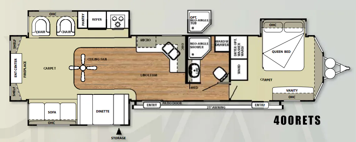 Forest River Salem Villa 400RETS floor plan