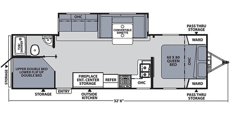 2022 Coachmen Apex 284BHSS - Floor plan