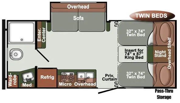 Gulf Stream Yellowstone Ranch SVT 21TBS floor plan