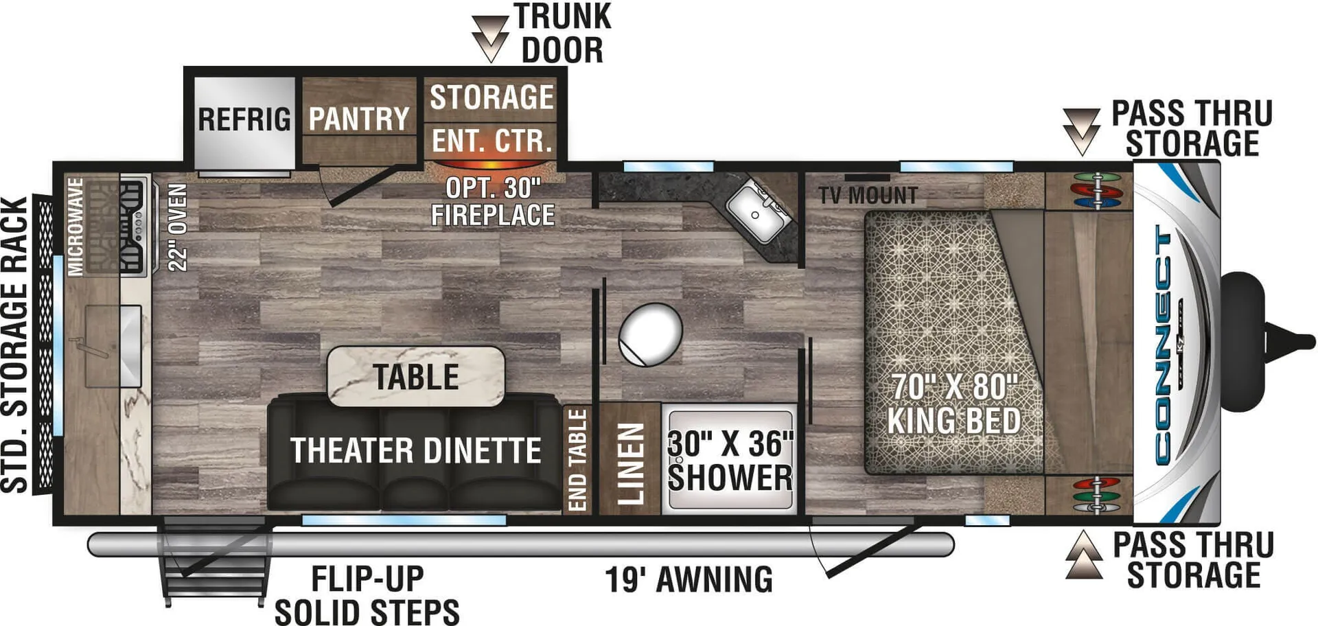 K-Z Connect C231RK floor plan
