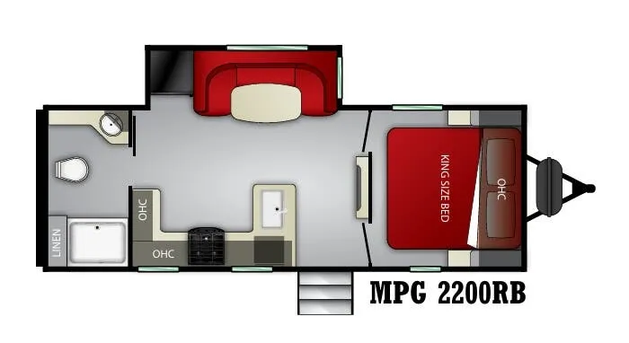 Cruiser RV MPG 2200RB floor plan