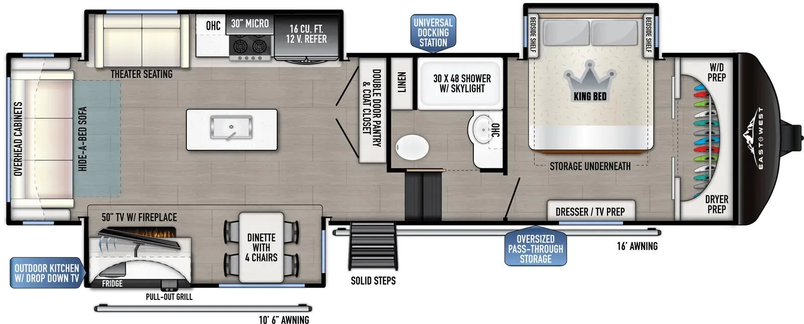 East to West Tandara 321RL-OK floor plan