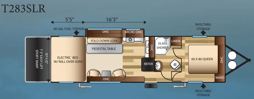Forest River Sandstorm SLR T283SLR floor plan
