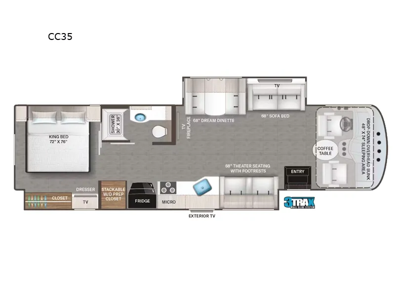 2026 Thor Motor Coach Luminate CC35 floor plan