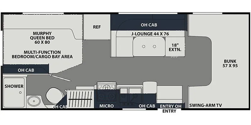 Coachmen Leprechaun 220XG floor plan