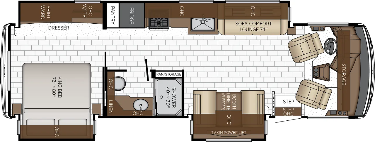 2027 Newmar Bay Star 3225 - Floor plan
